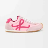 Loewe Unisex Ballet Runner 2.0 in Nylon and Calfskin-Pink LBR2282X14