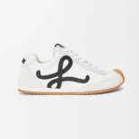 Loewe Unisex Ballet Runner 2.0 in Nylon and Calfskin-White LLBR282X01