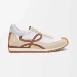 Loewe Unisex Flow Runner in Nylon and Suede-Chocolate LSR282X02
