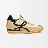 Loewe Unisex Flow Runner in Nylon and Suede-Gold/Black L815282X39