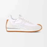 Loewe Unisex Flow Runner in Nylon and Suede-White L815282X35