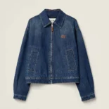 Miu Miu Women Denim Trucker Jacket GWB25216T8
