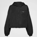 Prada Women Re-Nylon Cropped Jacket-Black 29X900