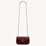 Saint Laurent YSL Women Loulou Mini in Lambskin-Bordeaux 821749AAEAX6197