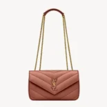 Saint Laurent YSL Women Loulou Small in Matelasse Lambskin-801437AAEAX5036