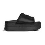 Celine Women Block Slide with Triomphe in Lambskin-Black 360435129C