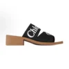 Chloe Women Woody Heeled Mule-Black CHC22U550Z3001