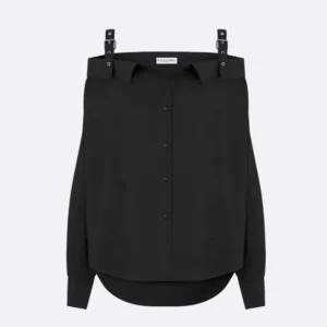 Dior Women Blouse Black Cotton Poplin 521B85A3356_X9000