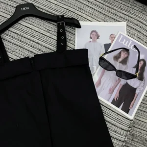 Dior Women Blouse Black Cotton Poplin 521B87A3356_X9000