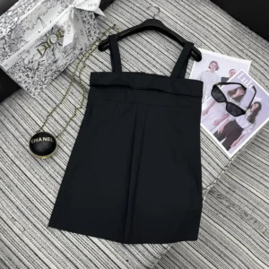 Dior Women Blouse Black Cotton Poplin 521B87A3356_X9000