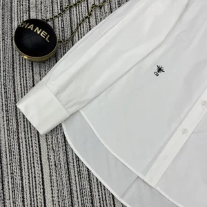 Dior Women Blouse White Cotton Poplin 521B85A3356_X0100