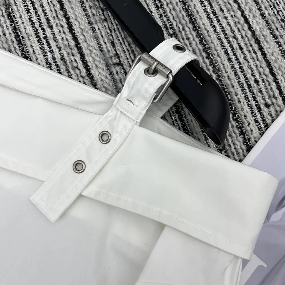 Dior Women Blouse White Cotton Poplin 521B85A3356_X0100 7 Dior Women Blouse White Cotton Poplin 521B85A3356_X0100
