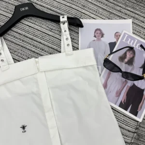 Dior Women Blouse White Cotton Poplin 521B87A3356_X0100