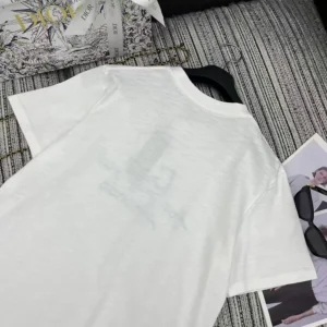 Dior Men DIOR AND HYLTON NEL T-Shirt Relaxed Fit White Cotton Jersey