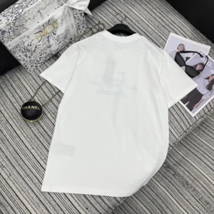 Dior Men DIOR AND HYLTON NEL T-Shirt Relaxed Fit White Cotton Jersey