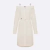 Dior Women Shirtdress White Lightweight Cotton and Silk Poplin