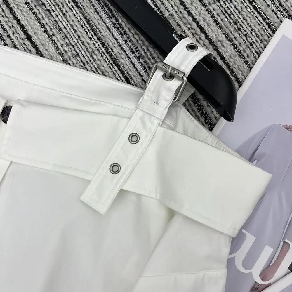 Dior Women Shirtdress White Lightweight Cotton and Silk Poplin 7 Dior Women Shirtdress White Lightweight Cotton and Silk Poplin