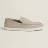 Hermes Men Job Loafer Beige Lambskin Insole and Lining