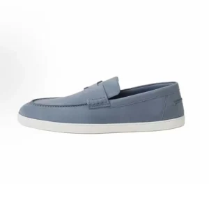 Hermes Men Job Loafer Blue Lambskin Insole and Lining