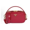 Prada Women Odette Patent Leather Mini-bag-Red 1BH203 11 Prada Women Odette Leather Mini-bag-Red 1BH203