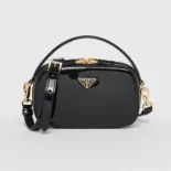 Prada Women Odette Patent Leather Mini-bag-Black 1BH206