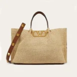 Valentino Women Medium Straw Summer Tote Bag 5W2B0K39YCE