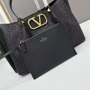 Valentino Women Medium Straw Summer Tote Bag 5W2B0K39YCE