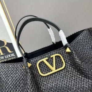 Valentino Women Medium Straw Summer Tote Bag 5W2B0K39YCE