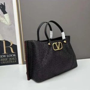 Valentino Women Medium Straw Summer Tote Bag 5W2B0K39YCE