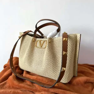 Valentino Women Medium Straw Summer Tote Bag 5W2B0K39YCE