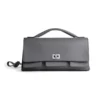 Balenciaga Women Bel Air Clutch On Strap Small in Grey