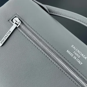 Balenciaga Women Bel Air Clutch On Strap Small in Grey