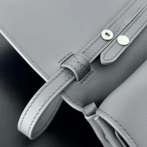 Balenciaga Women Bel Air Clutch On Strap Small in Grey