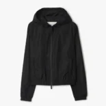 Burberry Women Knight Stamp Nylon Jacket-Black 81136471