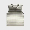 Celine Men Triomphe Sleeevess Mariniere Sweater in Wool-RY04W0101