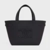 Celine Unisex Mini Cabas Anais Cuir Triomphe in Grained Calfskin-Black 118613ENY