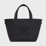 Celine Unisex Mini Cabas Anais Cuir Triomphe in Grained Calfskin-Black 118613ENY