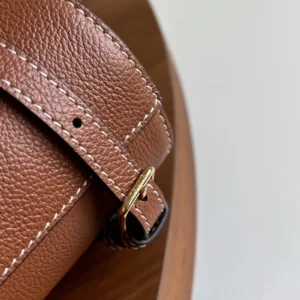 Celine Unisex Mini Cabas Anais Cuir Triomphe in Grained Calfskin-Brown 118613ENY