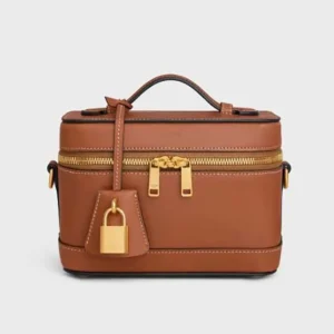 Celine Unisex Vanity in Natural Calfskin-Brown 119463BFN