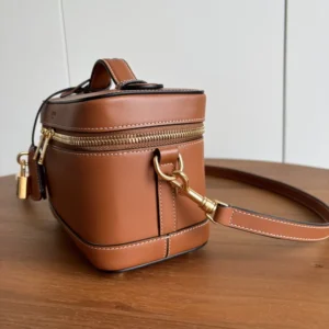 Celine Unisex Vanity in Natural Calfskin-Brown 119463BFN