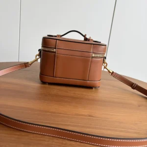 Celine Unisex Vanity in Natural Calfskin-Brown 119463BFN