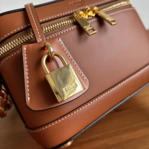 Celine Unisex Vanity in Natural Calfskin-Brown 119463BFN