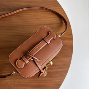 Celine Unisex Vanity in Natural Calfskin-Brown 119463BFN