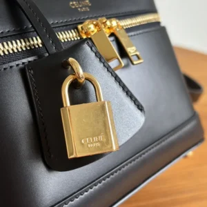 Celine Unisex Vanity in Smooth Satinated Calfskin-Black 119463GG2