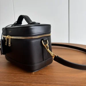 Celine Unisex Vanity in Smooth Satinated Calfskin-Black 119463GG2