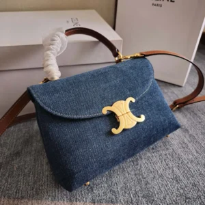 Celine Women Teen Nino Bag in Denim 118112GFF