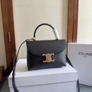 Celine Women Teen Nino Bag in Smooth Satinated Calfskin-Black