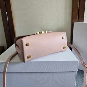 Celine Women Teen Nino Bag in Smooth Satinated Calfskin-Pink 118113GG2