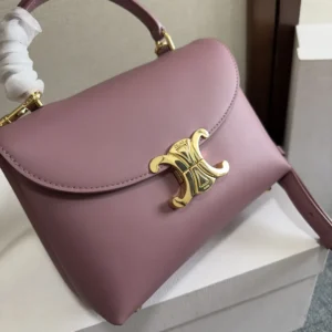 Celine Women Teen Nino Bag in Smooth Satinated Calfskin-Rose