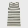 Celine Women Triomphe Mariniere Mini Dress in Wool RR04B0101